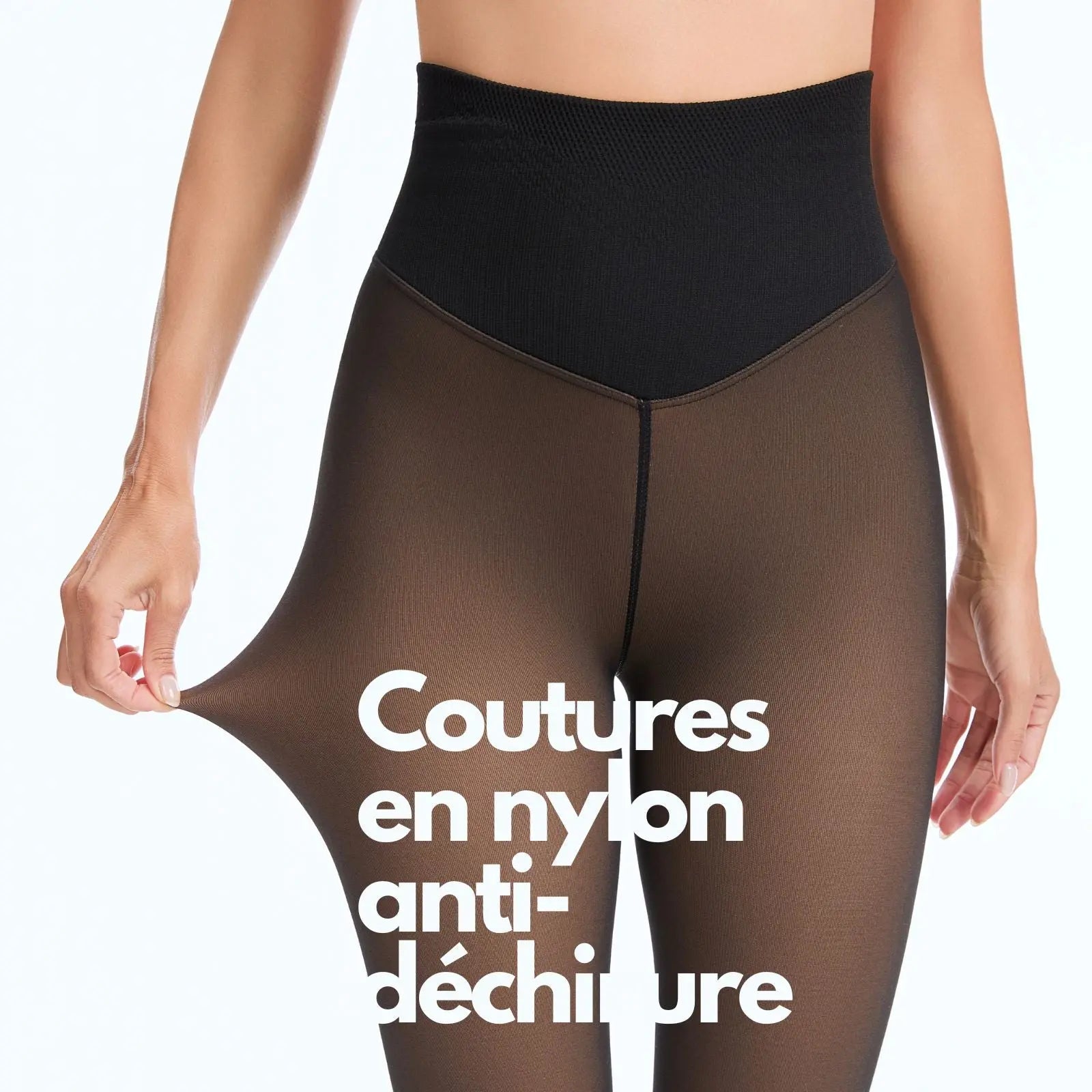 Legging hiver Kpriss femme – bas effet translucide, chaleur polaire Kpriss